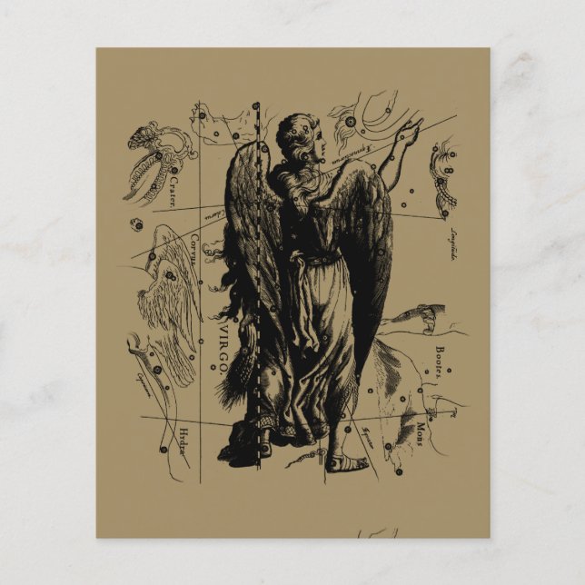 Virgo Constellation Hevelius 1690 Aug 23  Sept 22 Flyer (Front)