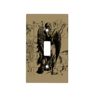 Virgo Constellation Hevelius Etching Style Light Switch Cover