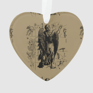 Virgo Constellation Vintage Hevelius 1690 Ornament