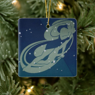 Virgo Constellation Vintage Zodiac Astrology Ceramic Ornament