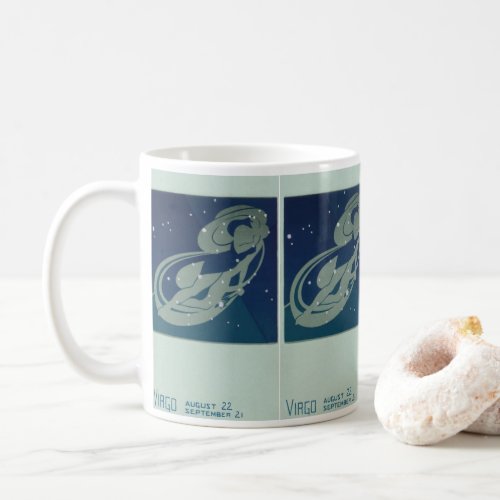 Virgo Constellation Vintage Zodiac Astrology Coffee Mug