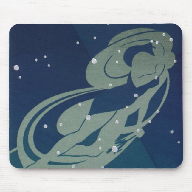 Virgo Constellation Vintage Zodiac Astrology Mouse Pad (Front)