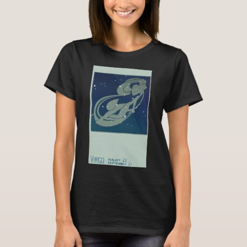 Virgo Constellation Vintage Zodiac Astrology T_Shirt