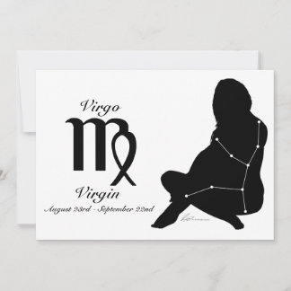 Virgo Constellation/Zodiac Invitation
