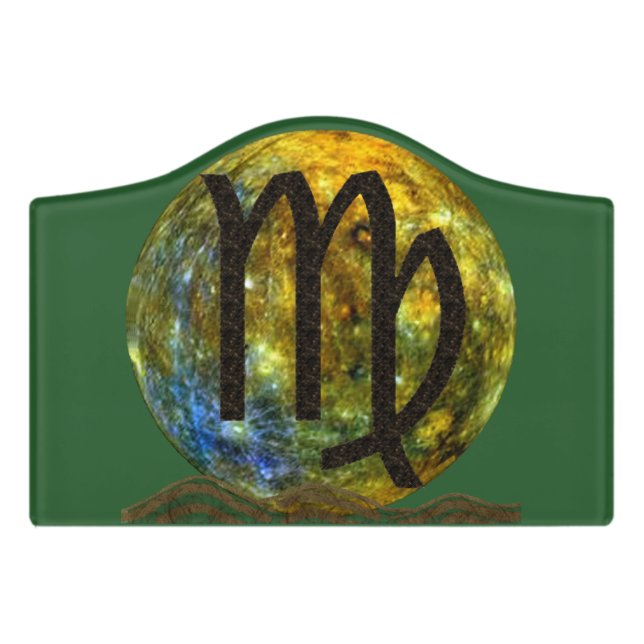Virgo Door Sign (Small Crest Front)