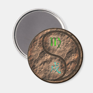 Virgo & Earth Dog Magnet