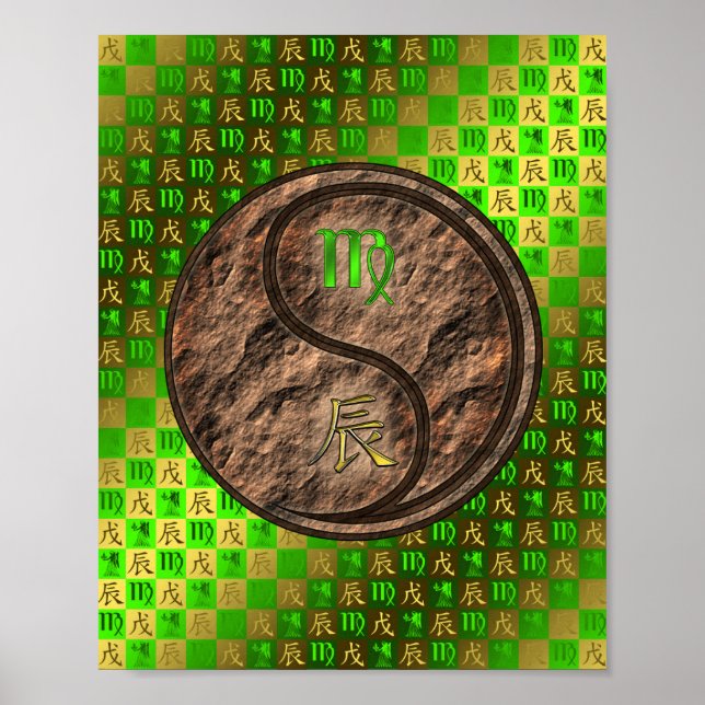 Virgo & Earth Dragon Poster (Front)