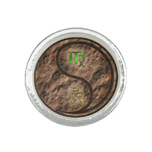 Virgo & Earth Dragon Ring