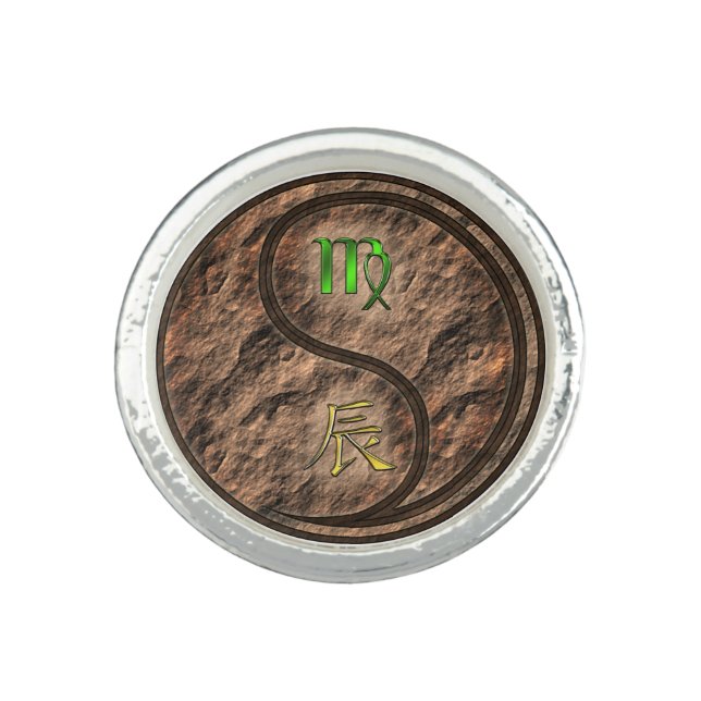 Virgo & Earth Dragon Ring (Front)