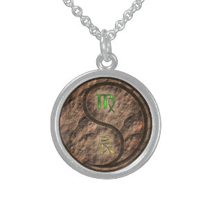 Virgo & Earth Dragon Sterling Silver Necklace