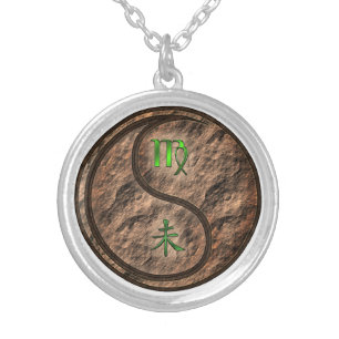 Virgo & Earth Goat Silver Plated Necklace