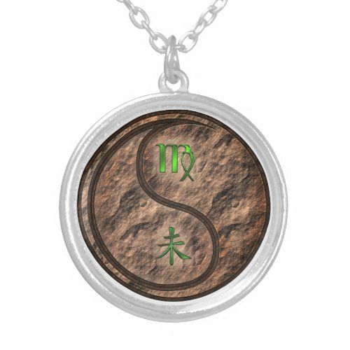Virgo Earth Goat Silver Plated Necklace