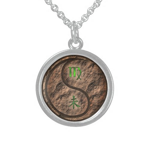 Virgo Earth Goat Sterling Silver Necklace