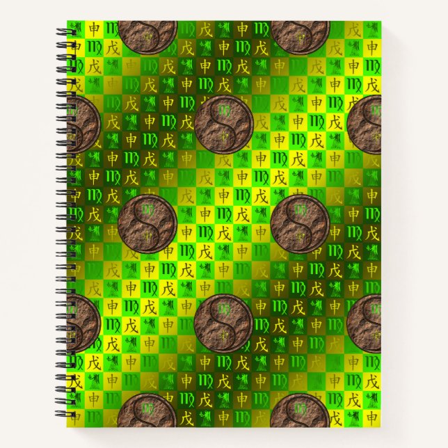 Virgo & Earth Monkey Notebook (Front)