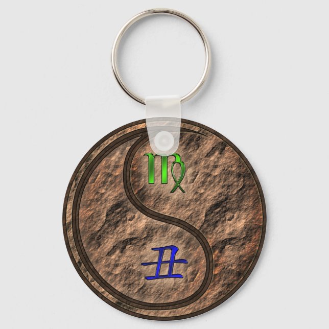 Virgo & Earth Ox Keychain (Front)