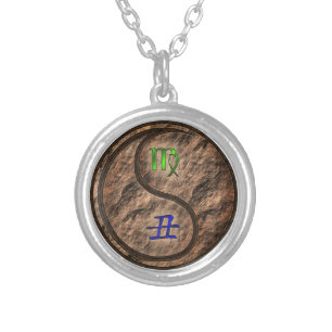 Virgo & Earth Ox Silver Plated Necklace