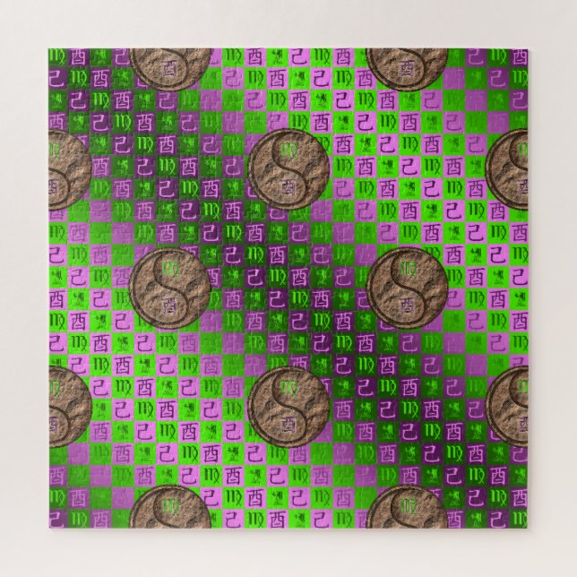 Virgo & Earth Rooster Jigsaw Puzzle (Vertical)