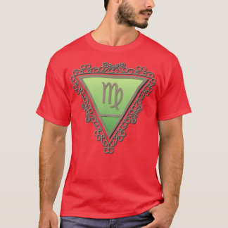 Virgo Earth Sign Filigree Astrology Zodiac Symbol T-Shirt