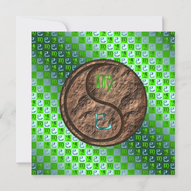 Virgo & Earth Snake Card (Front)