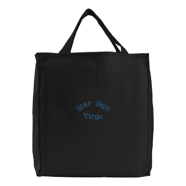 VIRGO EMBROIDERED TOTE BAG (Front)