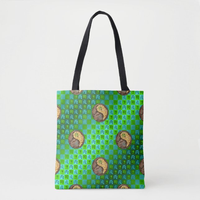 Virgo & Fire Dog Tote Bag (Front)