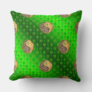 Virgo & Fire Goat Throw Pillow