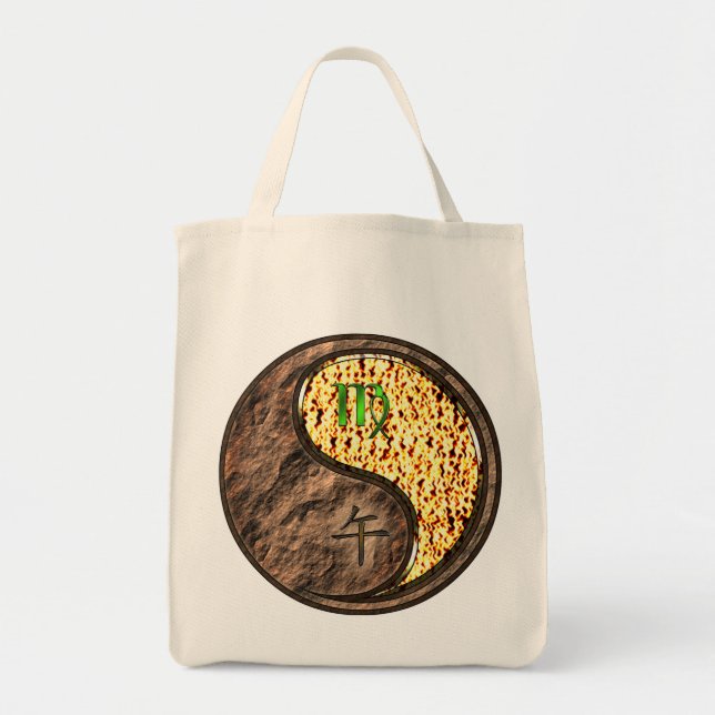 Virgo & Fire Horse Tote Bag (Front)