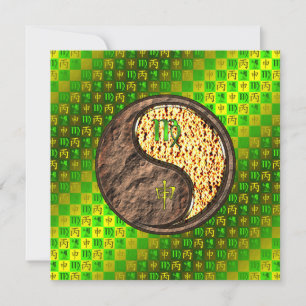 Virgo & Fire Monkey Card