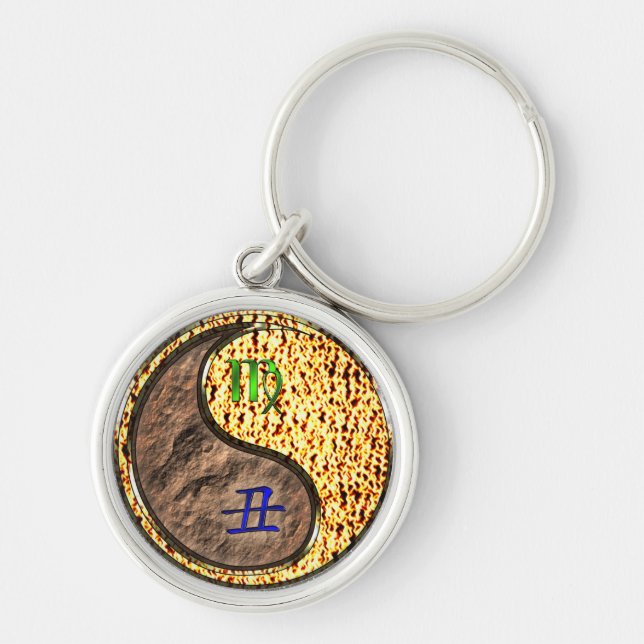 Virgo & Fire Ox Keychain (Front)