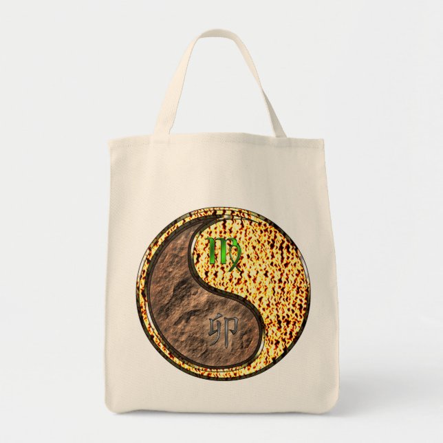 Virgo & Fire Rabbit Tote Bag (Front)