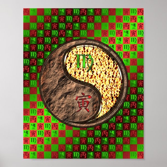 Virgo & Fire Tiger Poster (Front)