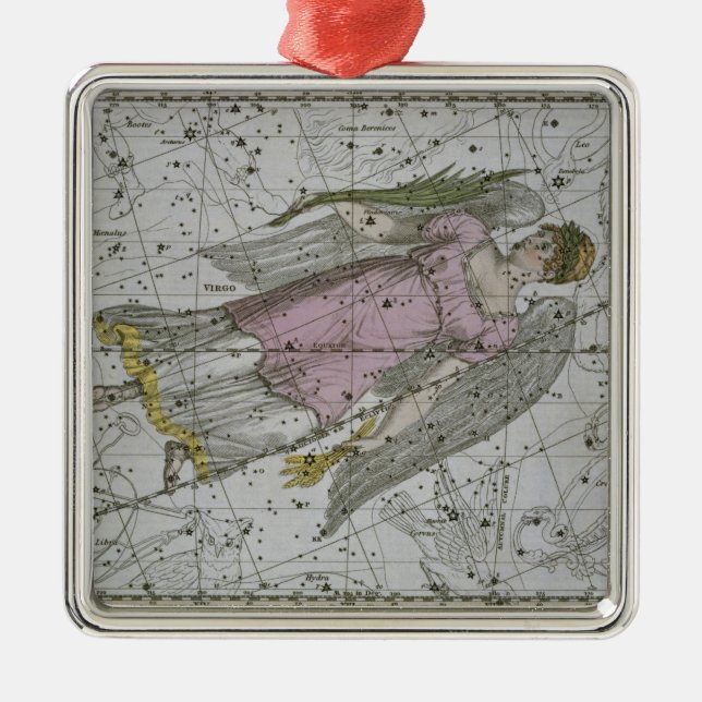 Virgo, from 'A Celestial Atlas', pub. in 1822 (col Metal Ornament (Front)