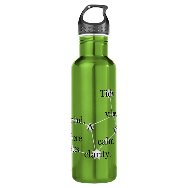 Virgo Fun & Inspiring Design for Daily Use & Gift Stainless Steel Water Bottle (Front)