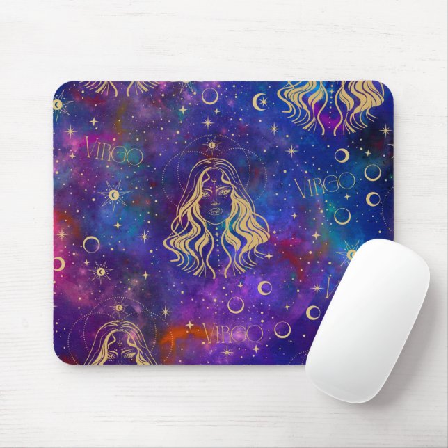 Virgo Galaxy Mouse Pad (With Mouse)
