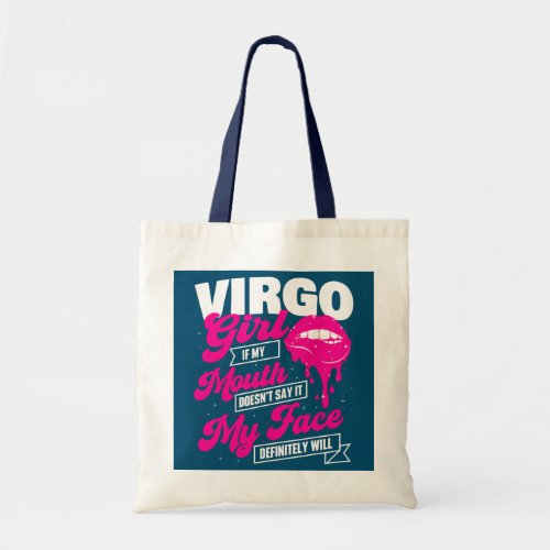 Virgo Girl Astrology Horoscope Symbol Zodiac Sign Tote Bag