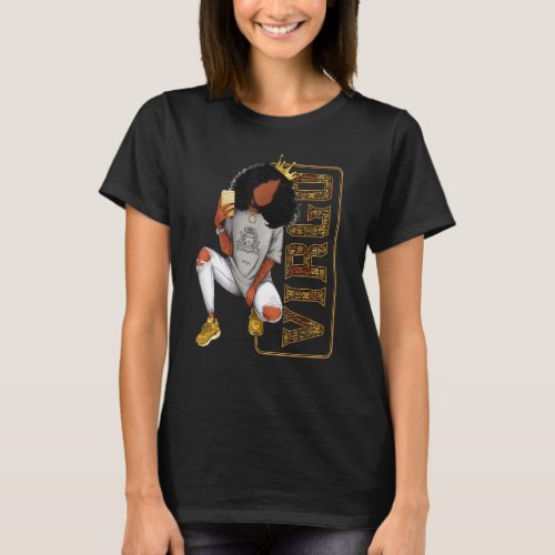 Virgo Girl   For Black Women Melanin Afro Queen T_Shirt