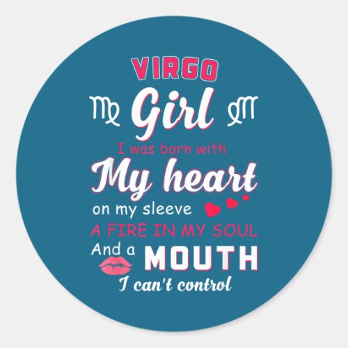 Virgo Girl Funny Quote With Zodiac Sign Birthday I