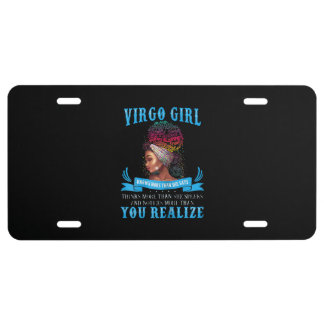 Virgo Girl September Womens Birthday Gift License Plate