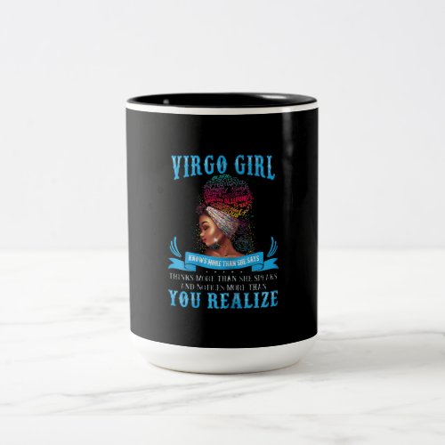 Virgo Girl September Womens Birthday Gift Two_Tone Coffee Mug