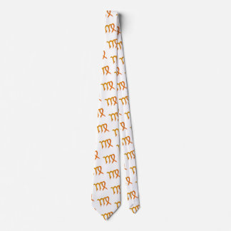 Virgo Gold Zodiac Astrology Sign Neck Tie