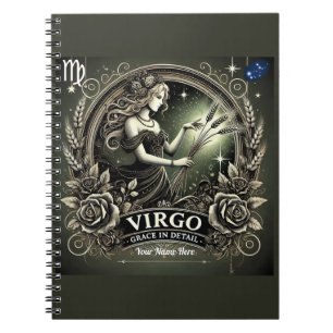 Virgo “Grace in Detail” Spiral Notebook