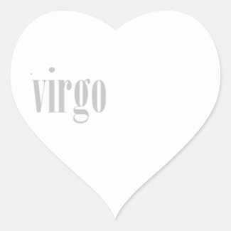 virgo heart sticker