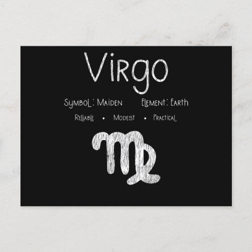 Virgo Horoscope Astrology Star Sign Birthday Gift Postcard