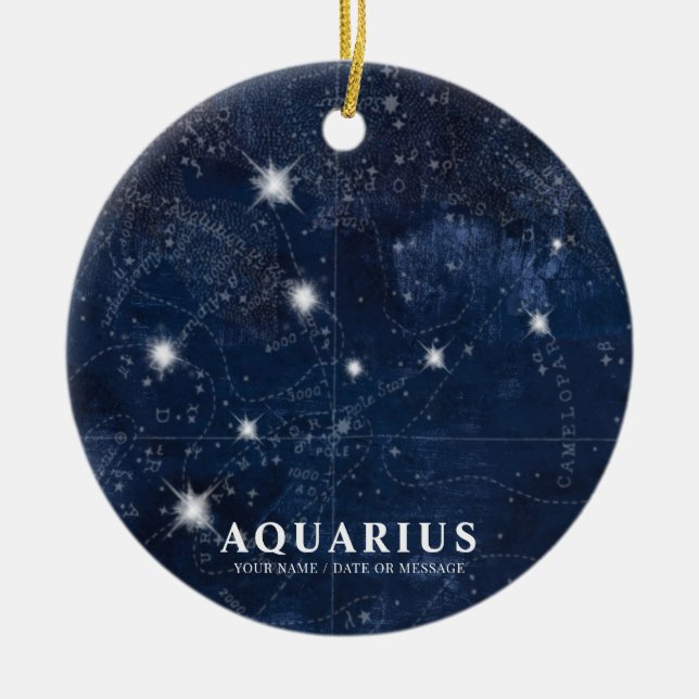 Virgo horoscope,   ceramic ornament (Front)