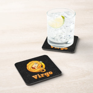 Virgo illustration coaster