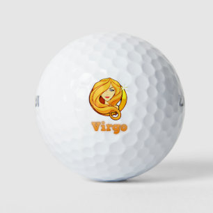 Virgo illustration golf balls