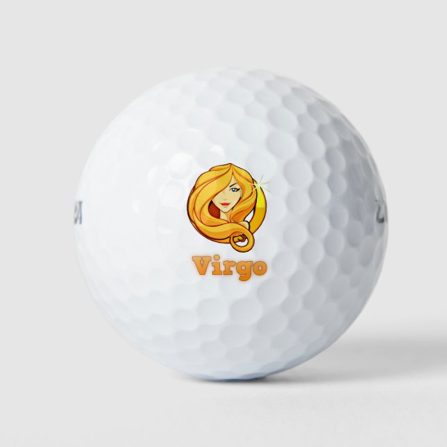 Virgo illustration golf balls (Front)
