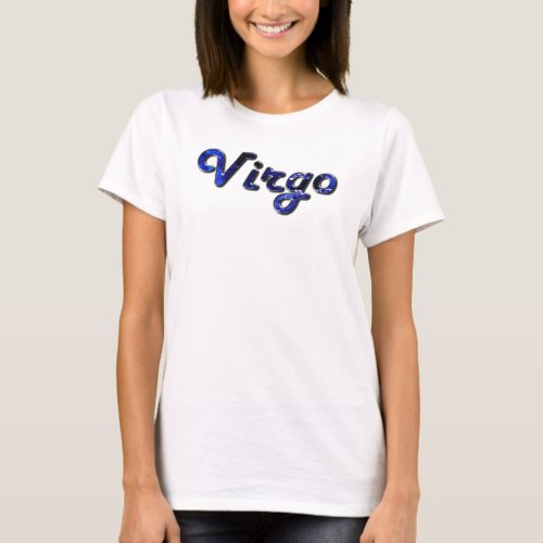 Virgo in Sapphire Gemstone T_Shirt