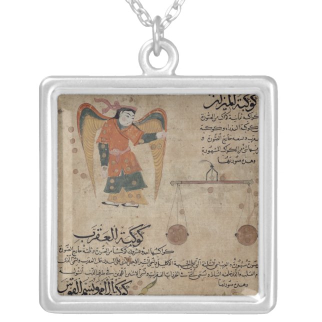 Virgo, Libra and Scorpio Silver Plated Necklace (Front)