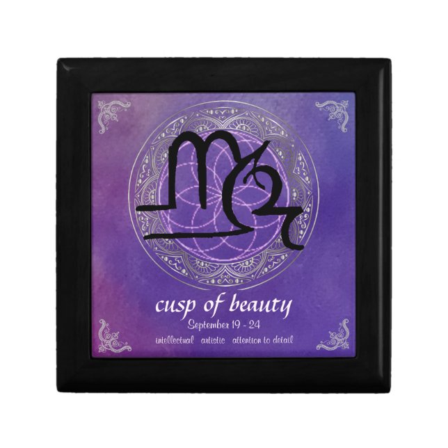 Virgo - Libra Cusp of Beauty Keepsake Gift Box (Front)